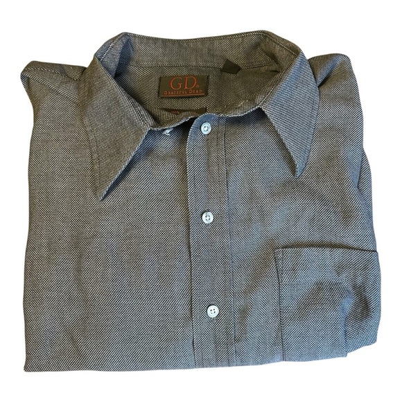 Grateful Dead Other - Grateful Dead Men’s Button Up Gray Shirt 100% Cotton Size 17 34/35